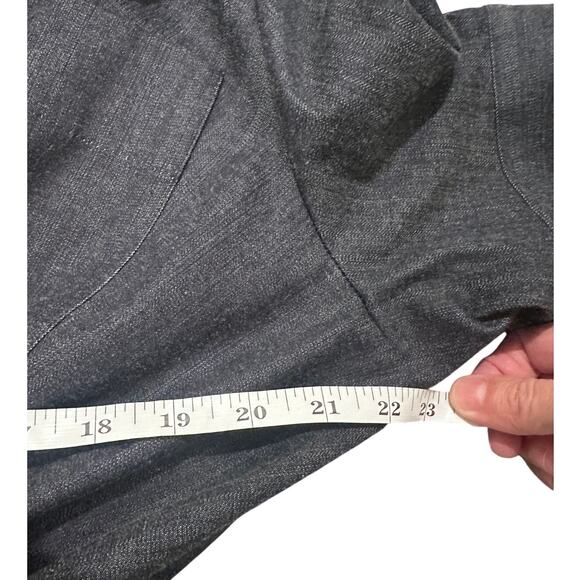 Altuzarra Lydia Cotton Blend Poplin Shirtdress Berry Blue Denim Pockets, size 12 - Picture 9 of 13